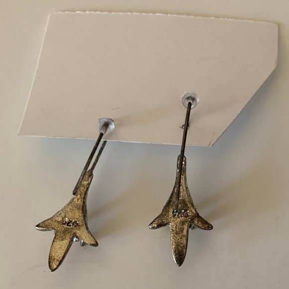 Handmade 925 Sterling Silver Earrings Flowers by 'The Artful Gallery' - Picture 4 of 12